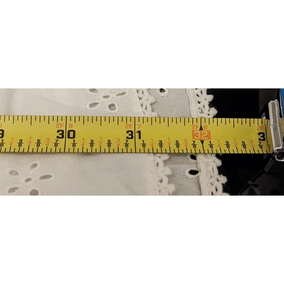 Spell & The Gypsy Bo Mini Dress Womens Size XS White Floral Eyelet Smocked Dress - Picture 7 of 7